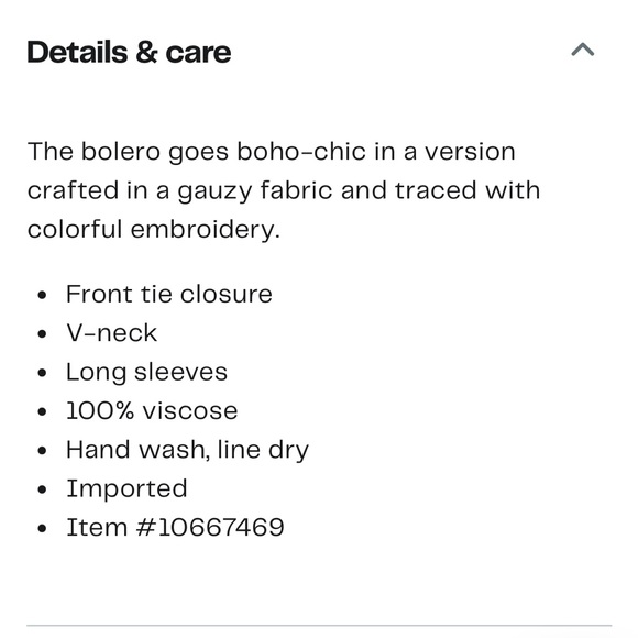 Carnival Embroidered Detail Bolero Jacket by Talisman the Label White S - Picture 9 of 9